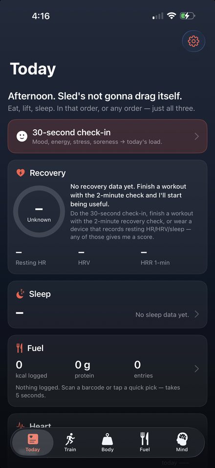 Recovery and sleep